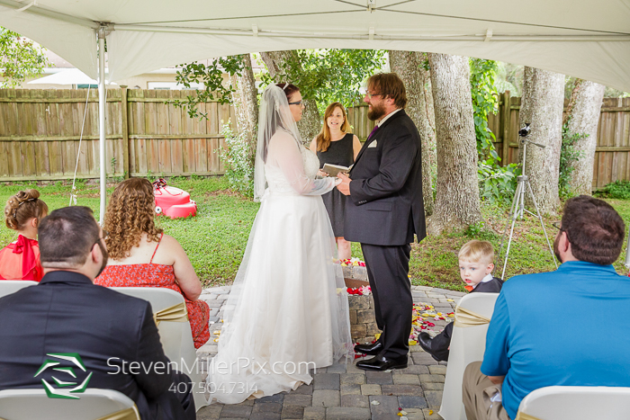 Intimate Orlando Backyard Wedding Photos